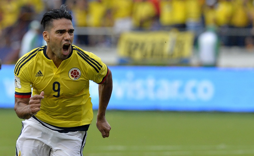 Falcao celebrating goal